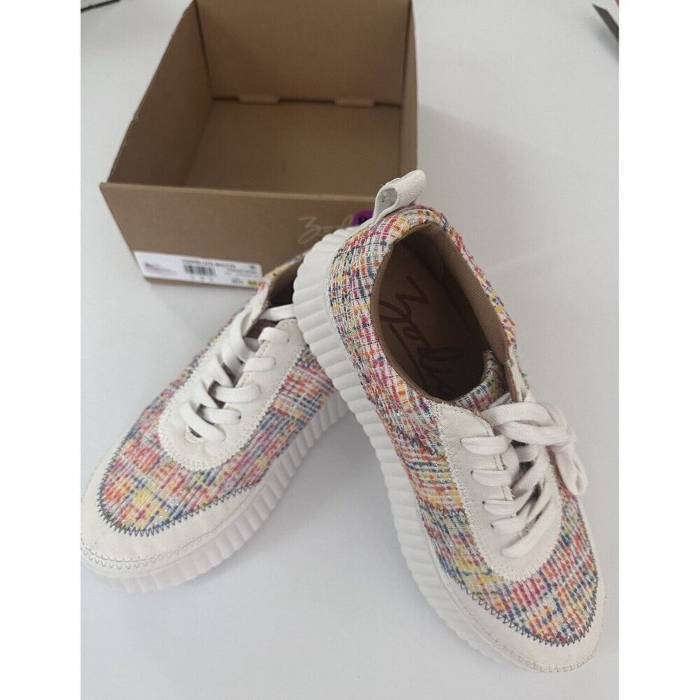 ZODIAC Women's Cooper Lace Up Fashion Sneakers Sz 8.5 Multicolor Rainbow Chunky
